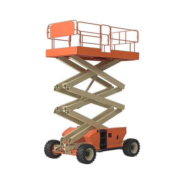 our scissor lifts appropriate for a vast array of construction projects, including painting, electrical work, and maintenance tasks